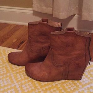 Frye Booties- Carson Wedge